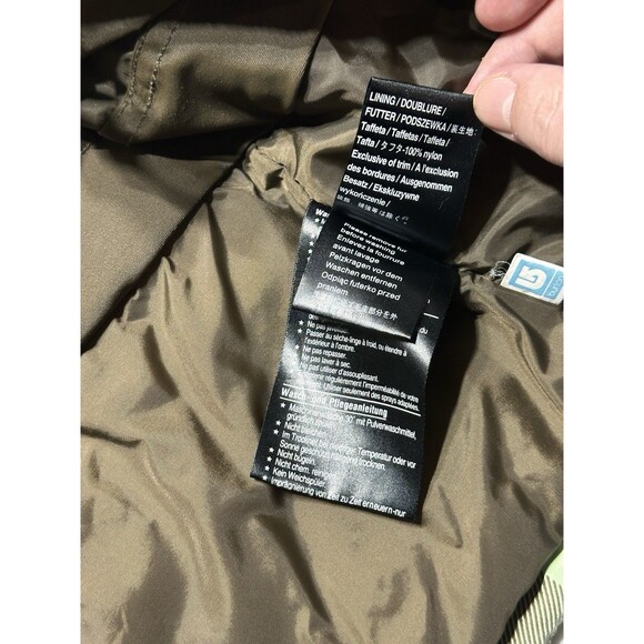 Burton Geo 3/2 Jacket Womens Medium Green Plaid Hood Waterproof Lined Snowboard - Picture 12 of 15